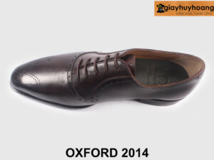Giày tây nam màu nâu mũi hoa văn brogues Oxford T2014 005