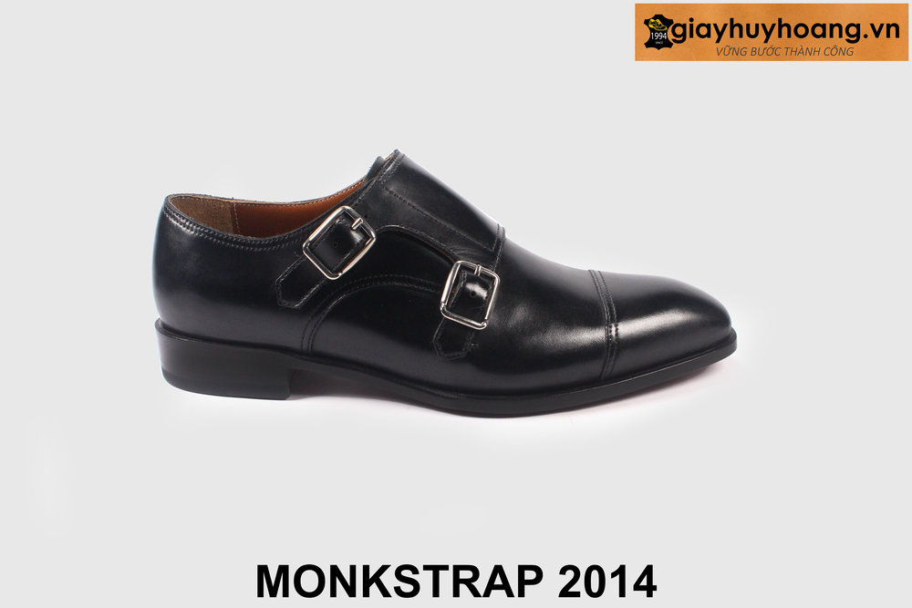ban-giay-da-nam-cao-cap-2014-chinh-hang-giayhuyhoangvn-6 Giày da nam hai khóa màu đen công sở Monkstrap 2014 001