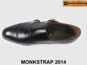 Giày da nam hai khóa màu đen công sở Monkstrap 2014 005