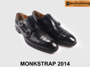 Giày da nam hai khóa màu đen công sở Monkstrap 2014 004