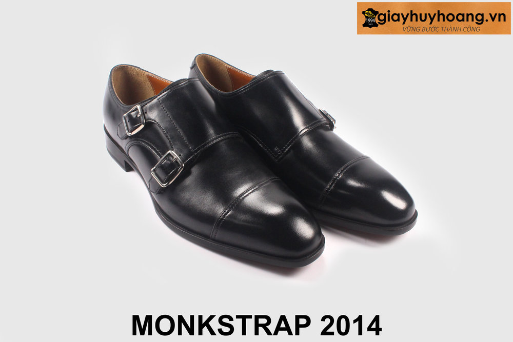 ban-giay-da-nam-cao-cap-2014-chinh-hang-giayhuyhoangvn-8 Giày da nam hai khóa màu đen công sở Monkstrap 2014 004