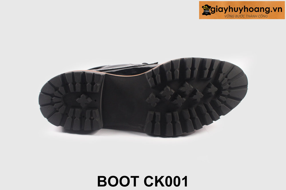 ban-giay-da-nam-co-lung-bong-kinh-ck001-giayhuyhoangvn-6 Size 41 Giày da cổ lửng chukka boot nam đen bóng CK001 002
