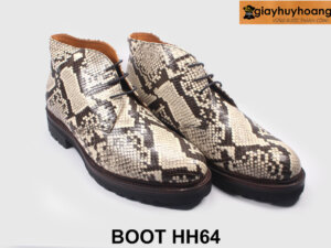Giày da trăn nam cổ thấp chính hãng Chukka Boot HH64 005