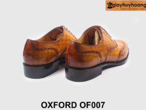 Giày da oxford nam màu bò sọc caro OF007 002