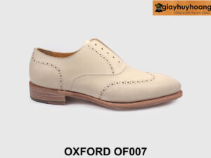 Giày da mộc nhuộm màu yêu cầu oxford nam OF007 001