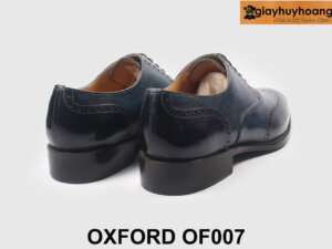 Giày da oxford nam cao cấp xanh nhuộm thủ công OF007 003