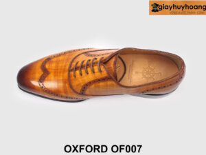 Giày da oxford nam màu bò sọc caro OF007 005
