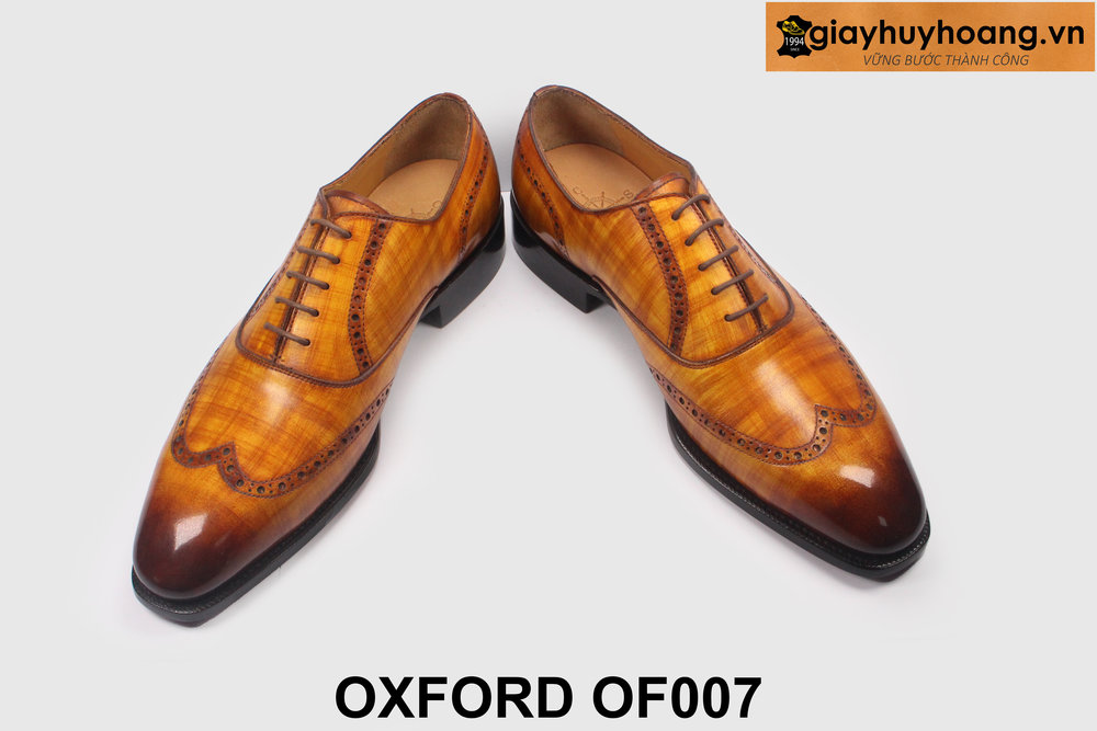 ban-giay-da-nam-cong-so-chinh-hang-oxford-of007-9 Giày da oxford nam màu bò sọc caro OF007 003
