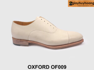Giày da mộc trắng oxford nam cá nhân hóa OF009 001