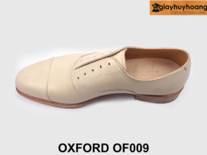 Giày da mộc trắng oxford nam cá nhân hóa OF009 005
