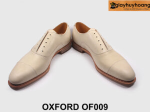 Giày da mộc trắng oxford nam cá nhân hóa OF009 003