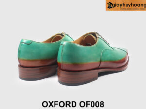Giày da mộc trắng nhuộm màu yêu cầu oxford nam OF008 002
