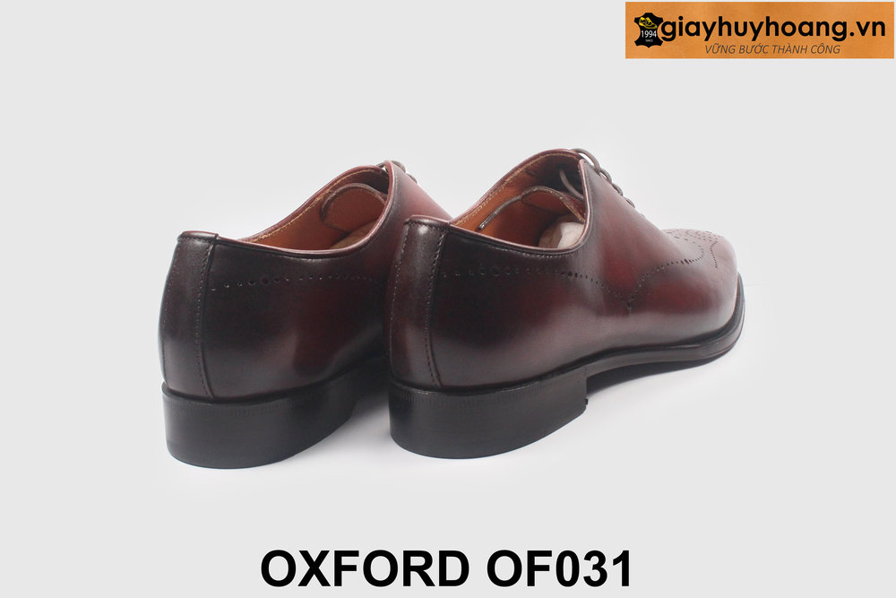 ban-giay-da-nam-cong-so-phong-cach-oxford-of031-5 Giày da nam oxford đục lỗ Wingtips đỏ đô cao cấp OF031 003