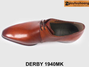 Giày da derby nam mũi nhọn trơn Derby 1940MK 005