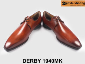 Giày da derby nam mũi nhọn trơn Derby 1940MK 003