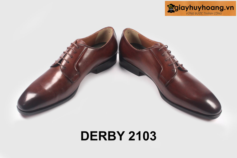ban-giay-da-nam-derby-cao-cap-2103-giayhuyhoangvn-3 Giày derby nam mũi trơn thời trang chính hãng 2103 004