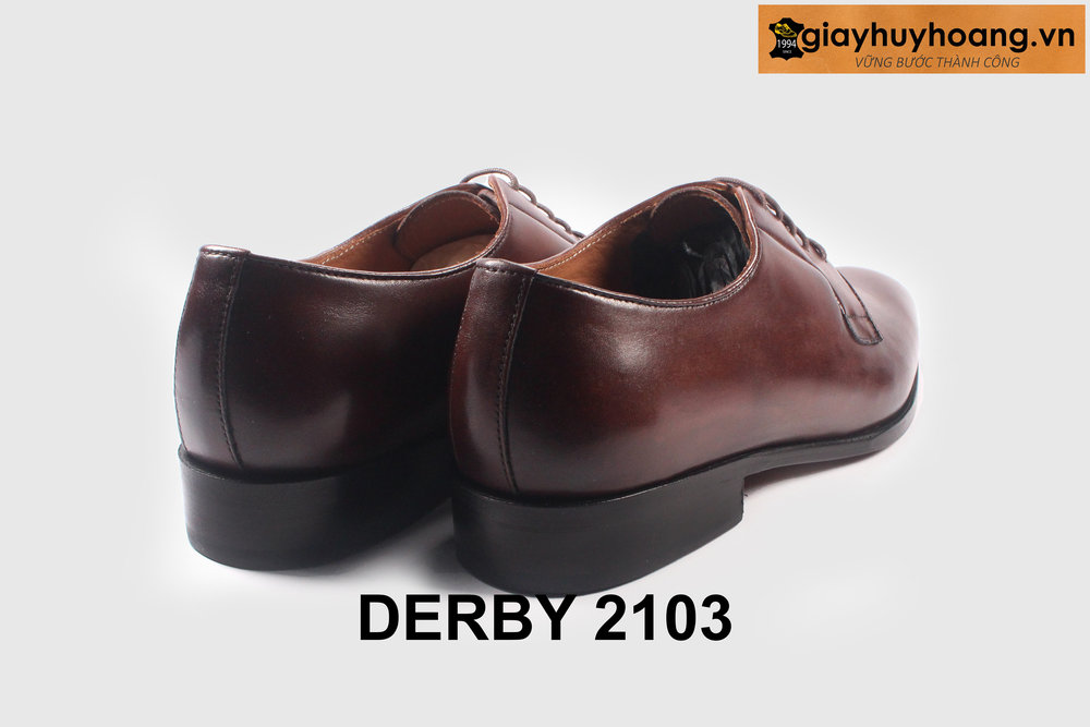 ban-giay-da-nam-derby-cao-cap-2103-giayhuyhoangvn-4 Giày derby nam mũi trơn thời trang chính hãng 2103 003