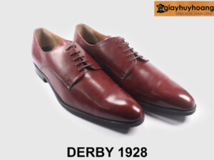 Giày da nam derby da trơn mũi thon dài 1928 004