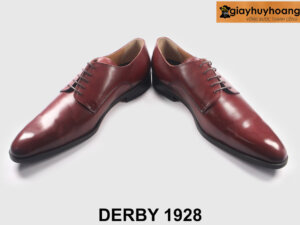 Giày da nam derby da trơn mũi thon dài 1928 003