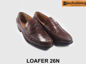 Size 43 giày lười nam đế cao su mocasin Loafer 26N 004