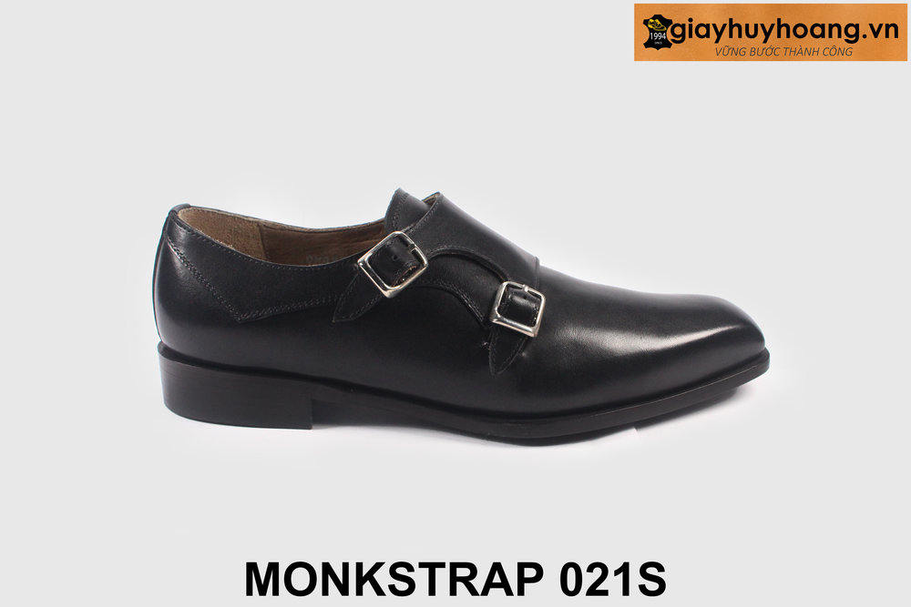 ban-giay-da-nam-monkstrap-cao-cap21s-giayhuyhoangvn-1 Size 40 giày da nam hai khóa mũi trơn Monkstrap 021S 001