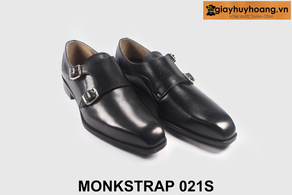 ban-giay-da-nam-monkstrap-cao-cap21s-giayhuyhoangvn-3 Size 40 giày da nam hai khóa mũi trơn Monkstrap 021S 004