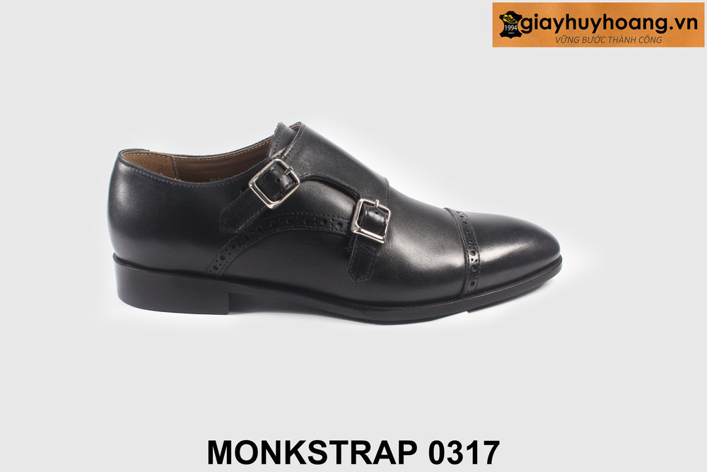 ban-giay-da-nam-monkstrap-mau-den-0317-giayhuyhoangvn-1 Size 40 giày da nam hai khóa phong cách Monkstrap 0317 001
