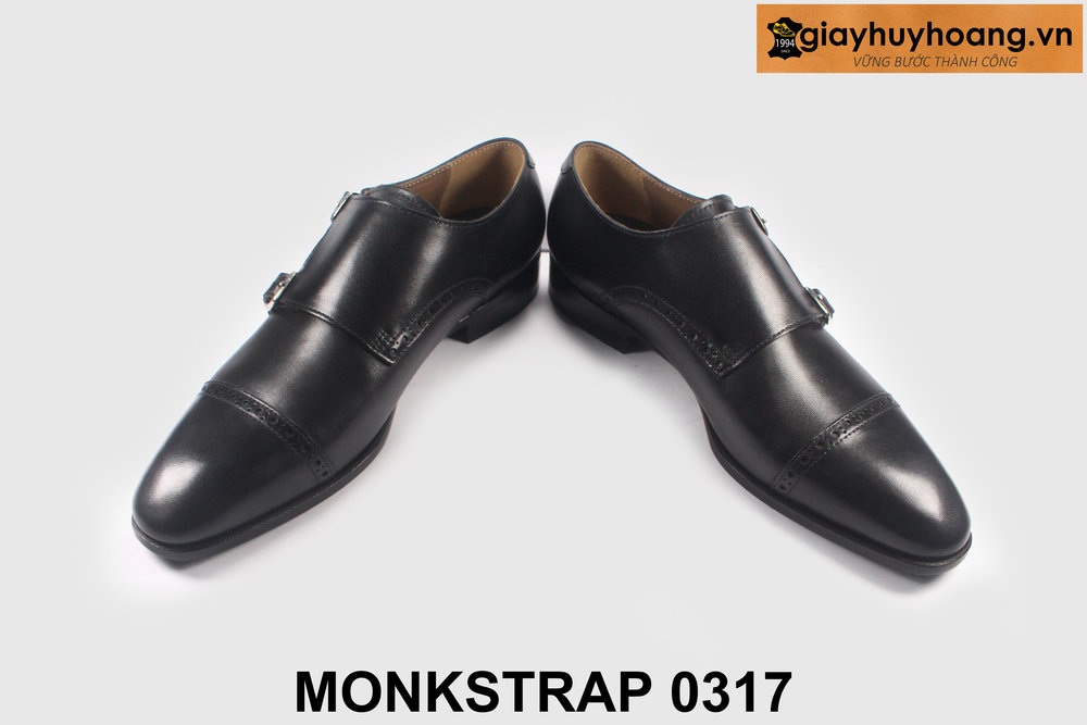 ban-giay-da-nam-monkstrap-mau-den-0317-giayhuyhoangvn-4 Size 40 giày da nam hai khóa phong cách Monkstrap 0317 003