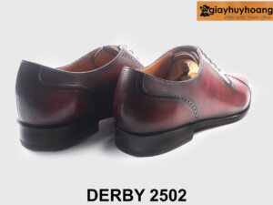 Giày tây oxford nam đẹp màu đỏ đô sang trọng 2502 002