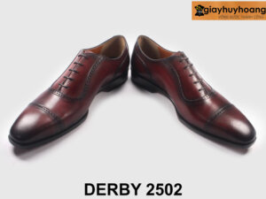 Giày tây oxford nam đẹp màu đỏ đô sang trọng 2502 003
