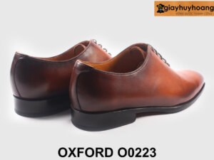 Giày da oxford nam trơn màu bò cao cấp O0223 002