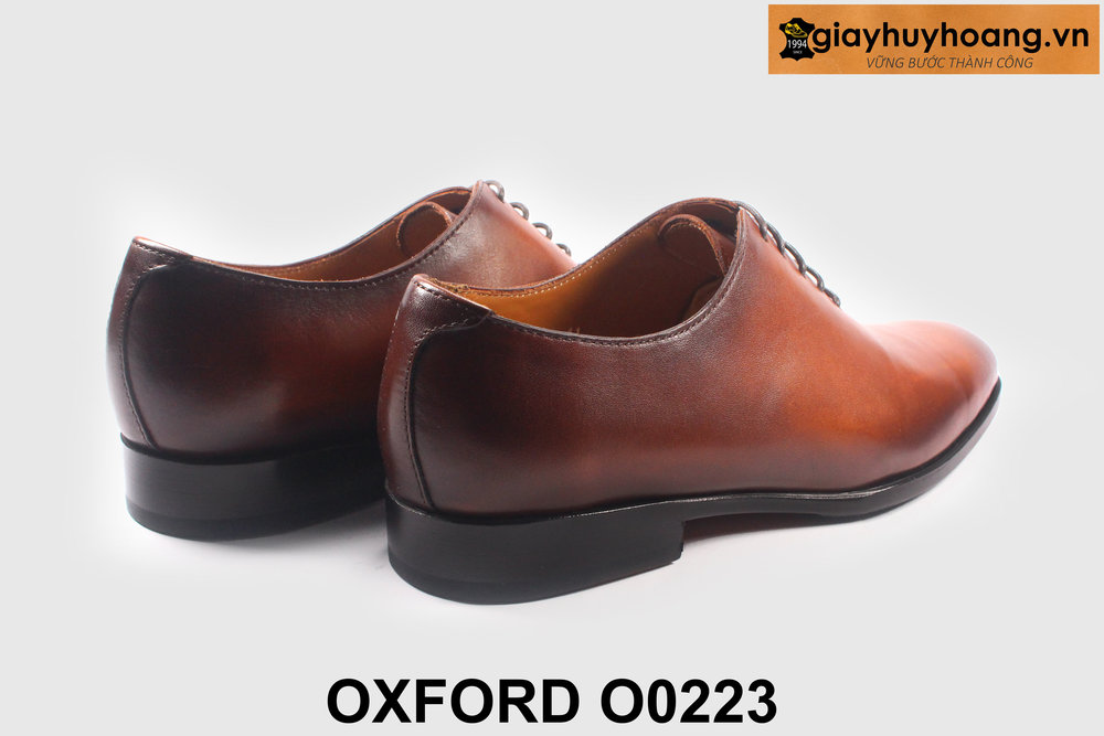 ban-giay-da-oxford-o0223-da-tron-giayhuyhoangvn-5 Giày da oxford nam trơn màu bò cao cấp O0223 002