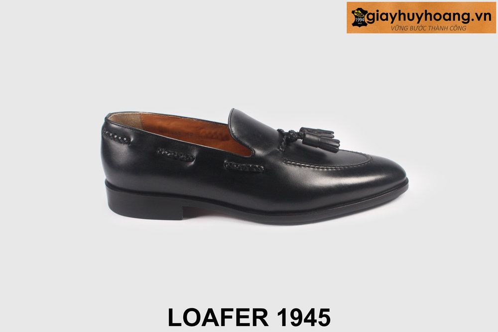 ban-giay-luoi-co-chuong-1945-loafer-giayhuyhoangvn-1 Giày lười da nam có chuông trẻ trung màu đen Loafer M1945 001