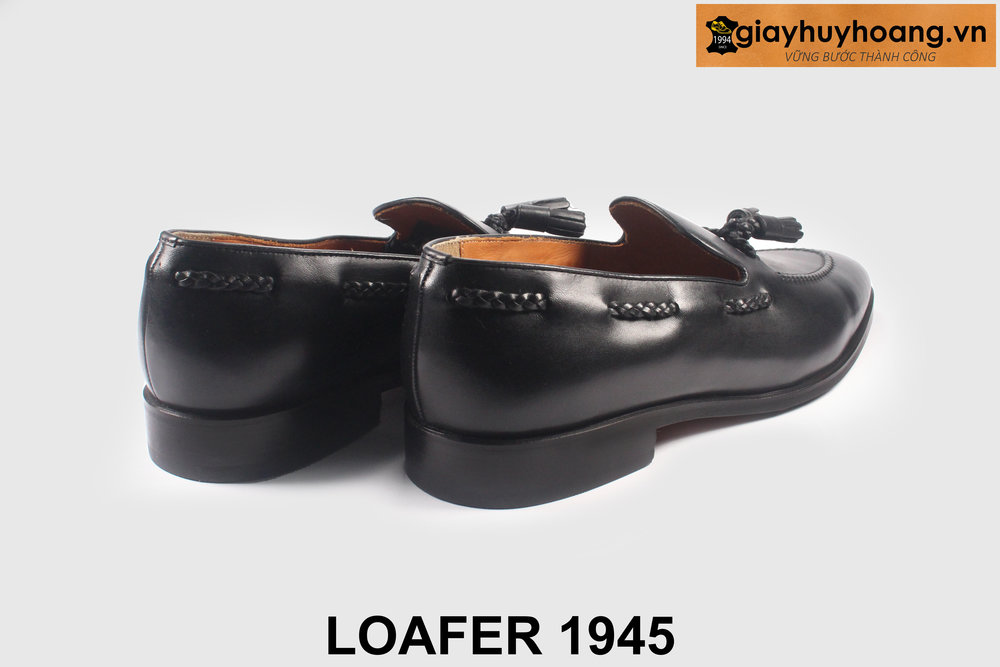ban-giay-luoi-co-chuong-1945-loafer-giayhuyhoangvn-5 Giày lười da nam có chuông trẻ trung màu đen Loafer M1945 002