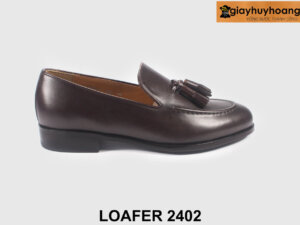Giày da nam công sở giày lười nâu đẹp Loafer 2402 001