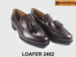 Giày da nam công sở giày lười nâu đẹp Loafer 2402 004