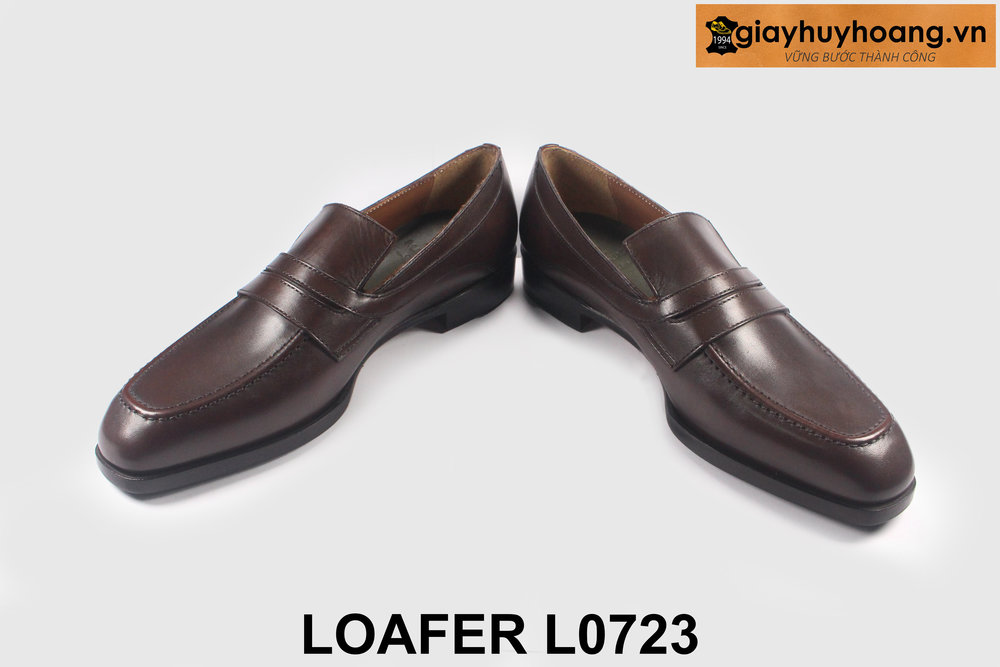 ban-giay-luoi-da-nam-cao-cap-l0723-giayhuyhoangvn-4 Giày da Loafer nam màu nâu chống trượt L0723 003