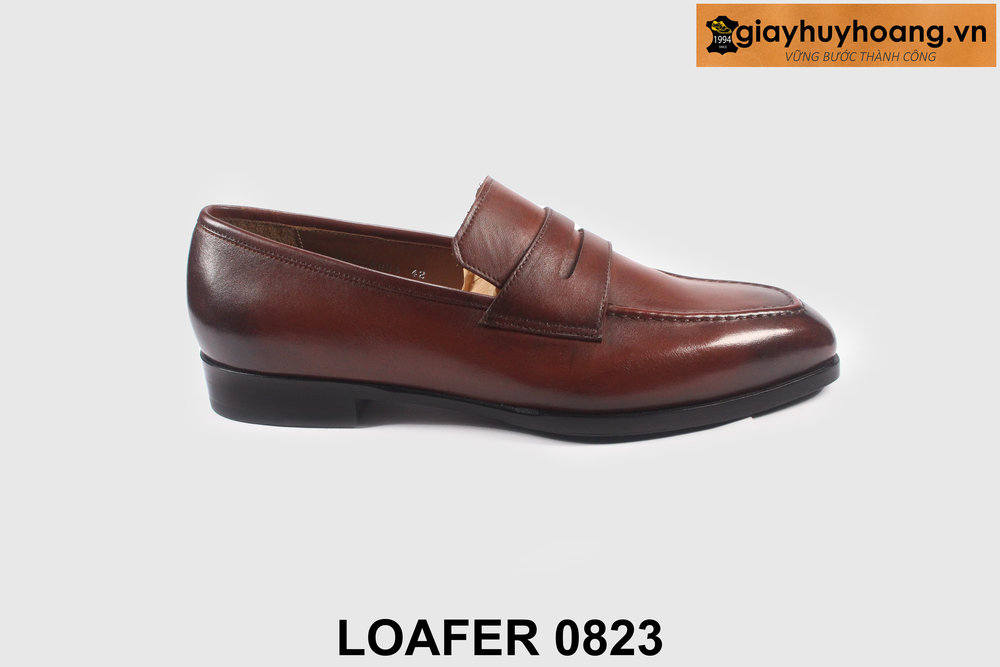 ban-giay-luoi-da-nam-cong-so-0823-giayhuyhoangvn-1 Giày lười da Loafer nam màu nâu cao cấp L0823 001