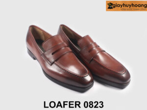 Giày lười da Loafer nam màu nâu cao cấp L0823 004