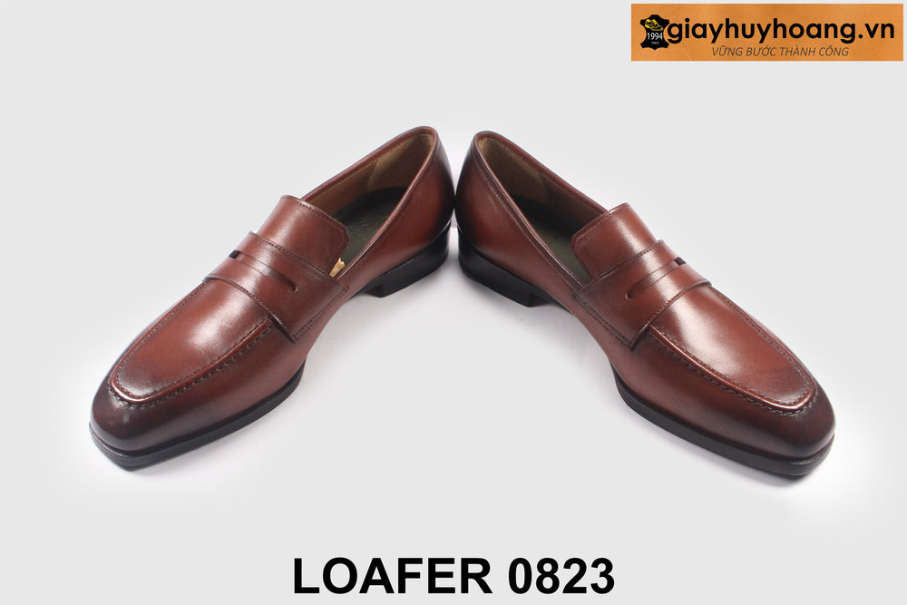 ban-giay-luoi-da-nam-cong-so-0823-giayhuyhoangvn-4 Giày lười da Loafer nam màu nâu cao cấp L0823 003