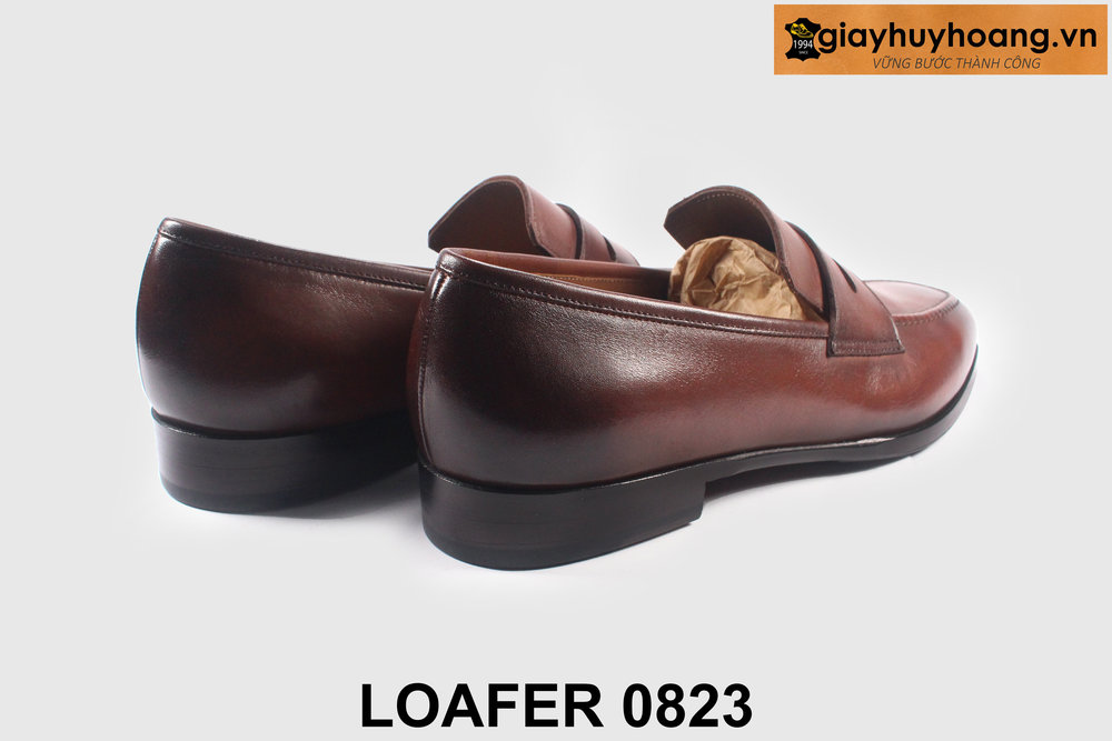 ban-giay-luoi-da-nam-cong-so-0823-giayhuyhoangvn-5 Giày lười da Loafer nam màu nâu cao cấp L0823 002