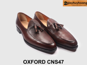 Size 41 Giày lười nam có chuông màu nâu Loafer CNS47 004
