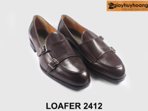 Giày da lười nam màu nâu sang trọng Loafer 2412 004