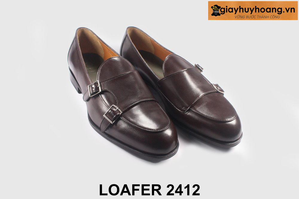 ban-giay-luoi-da-nam-loafer-2412-giayhuyhoangvn-3 Giày da lười nam màu nâu sang trọng Loafer 2412 004