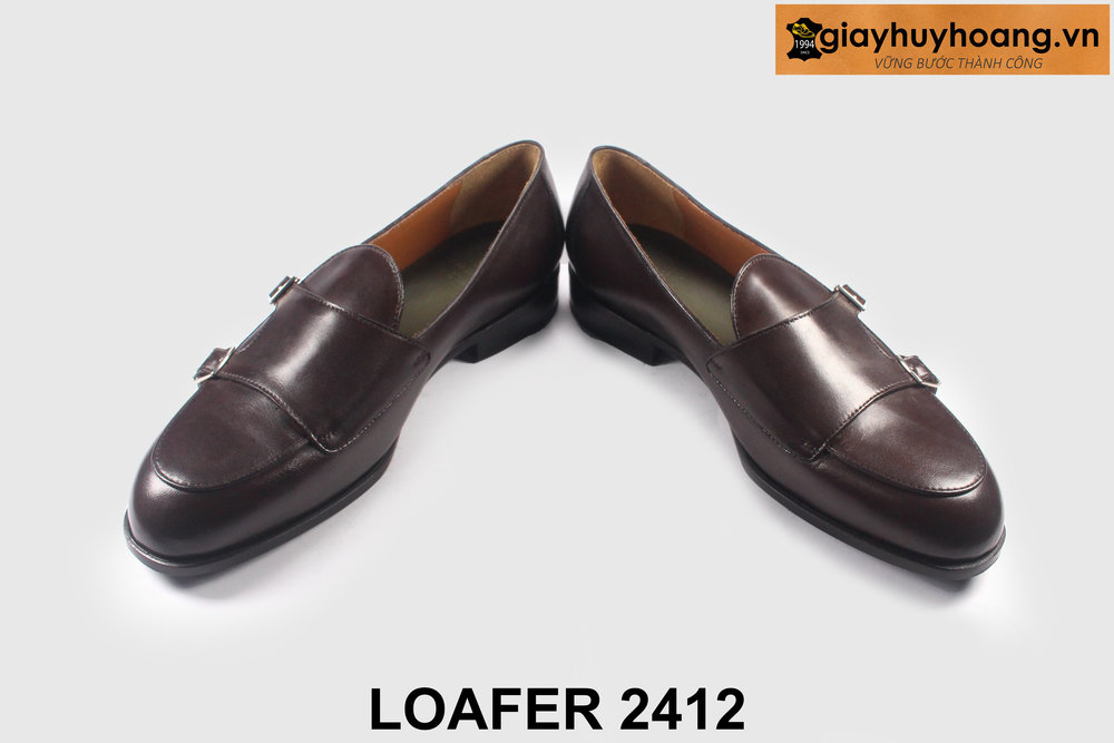 ban-giay-luoi-da-nam-loafer-2412-giayhuyhoangvn-4 Giày da lười nam màu nâu sang trọng Loafer 2412 003