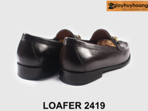 Giày da loafer lười nam màu nâu thời trang 2419 002