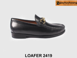 Giày da lười nam phong cách có khóa horesit Loafer 2419 001