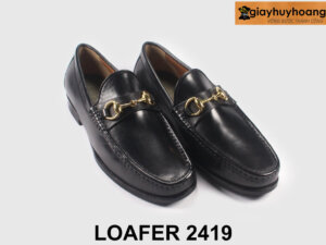 Giày da lười nam phong cách có khóa horesit Loafer 2419 004