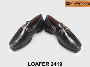 Giày da lười nam phong cách có khóa horesit Loafer 2419 003