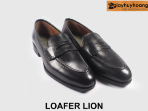 Size 39 Giày lười nam màu đen công sở yêu thích Loafer LION 004